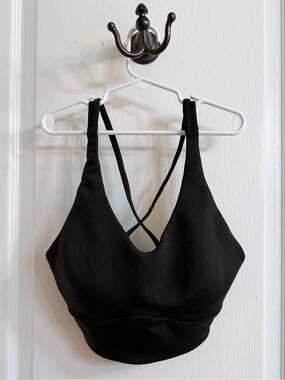 lululemon athletica Black Cross-Back Seamless Sports Bra